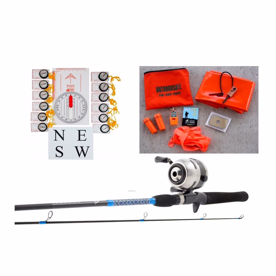 # 4 Fishing, Survival, Orienteering Package